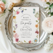 Invitation Floral Baby shower Tea Party