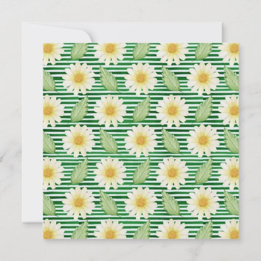 Invitation Floral Baptism Rose Fraîche (Dos)