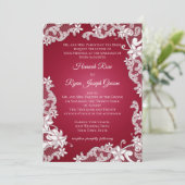 Invitation Floral baroque de Bourgogne (Debout devant)