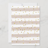 Invitation Floral Beige Un Cerf Ful Fille Premier Anniversair (Dos)