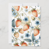 Invitation Floral Berry Chic Fête des mariées (Dos)