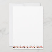 Invitation Floral Blanc Antler Ethnic Boho Decor Mariage (Dos)