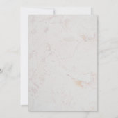 Invitation Floral Blanc Lilies Marbre Gold Cross Baptême (Dos)