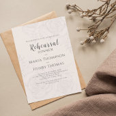 Invitation Floral Blush Calligraphy Ampersand Simple Verdure