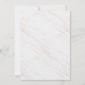 Invitation Floral Blush et Gold Fête des mariées Tea Party (Dos)