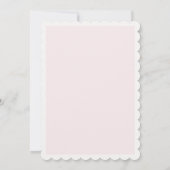 Invitation Floral Blush Pink Bow Baby dans le Baby shower de  (Dos)
