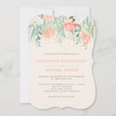 Invitation Floral Blush Romance | Mariage aquarelle (Devant)