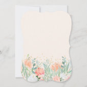 Invitation Floral Blush Romance | Mariage aquarelle (Dos)