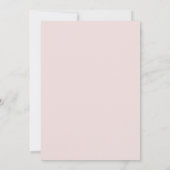 Invitation Floral Blush White Peonies Mariage Enregistrer la  (Dos)