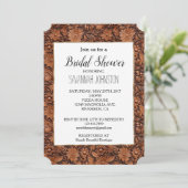 Invitation Floral Boho Brown (Debout devant)