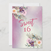 Invitation Floral boho de pouce moderne (Dos)