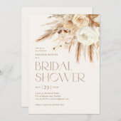 Invitation Floral Boho Desert Beach Fête des mariées (Devant / Derrière)