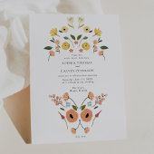 Invitation Floral Boho Fleur sauvage Mariage