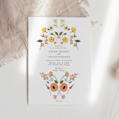 Invitation Floral Boho Fleur sauvage Mariage
