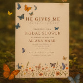 Invitation Floral Boho Il Me Donne La Fête des mariées Des Pa