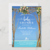 Invitation Floral Boho Summer Beach Gate Baby shower (Devant)