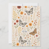 Invitation Floral Boho Terracotta Mariage (Dos)