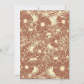 Invitation Floral Boho Terracotta Mariage (Dos)