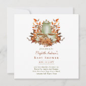 Invitation Floral Boho Terracotta Sage Tea Party N'IMPORTE QU (Devant)