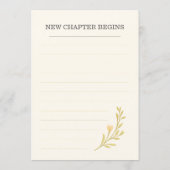 Invitation Floral Books Next Chapter Begins Bridal Shower (Dos)