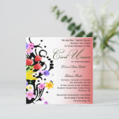 Invitation Floral Bouquet Civil Union (Debout devant)