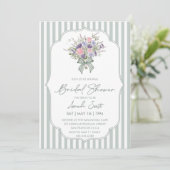Invitation  Floral Bouquet Spring Bridal Shower (Debout devant)