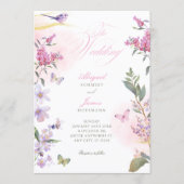 Invitation Floral branch wedding  (Devant)