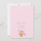 Invitation Floral Bright Spring Bridal Brunch Fête des mariée (Dos)