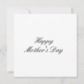 Invitation Floral Butterfly Mother's Day Personalized Card (Dos)