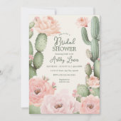 Invitation Floral Cactus Fiesta (Devant)