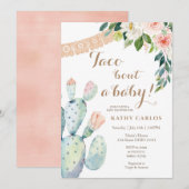 Invitation Floral Cactus Taco ‘Bout a Baby Pampas Grass (Devant / Derrière)