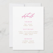 Invitation Floral Camel Marocain Bachelorette Week-end (Dos)