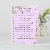 Invitation Floral Ce Jeu Ou Ce Brunch Party (Debout devant)