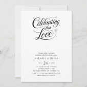 Invitation Floral Célébrant Leur Amour Couples Douche Photo (Devant)