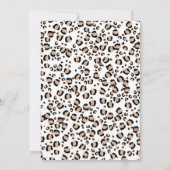 Invitation Floral Cheetah Imprimer Fourever Wild 4e anniversa (Dos)