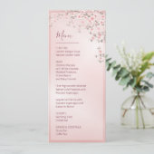 Invitation Floral Cherry Blossom Pink White Wedding    (Debout devant)