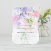 INVITATION FLORAL CHIC MARIAGE POIS DOUX (Debout devant)