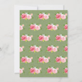 Invitation Floral Chine Tea Cup Anniversaire Tea Party Invita (Dos)