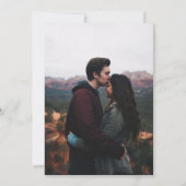 Invitation Floral Chinoiserie Blanc Bleu avec Mariage photo (Dos)