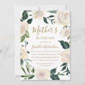 Invitation Floral Christian Mère et Baby Blessing Party (Devant)