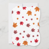 Invitation Floral Citrouille Automne part Thanksgiving Dîner (Dos)