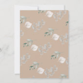 Invitation Floral citrouille | Dîner de répétition (Dos)