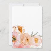 Invitation Floral coloré gras | Bachelorette (Dos)