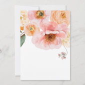 Invitation Floral coloré gras | Célébrons l'invitation (Dos)