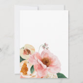 Invitation Floral coloré gras | Mariage traditionnel (Dos)