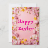 Invitation Floral Colorful Easter BRUNCH & HUNT (Dos)