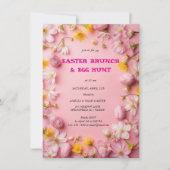 Invitation Floral Colorful Easter BRUNCH & HUNT (Devant)