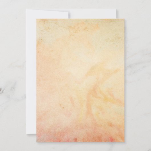 Invitation Floral Coral English Garden Mariage campagnard (Dos)