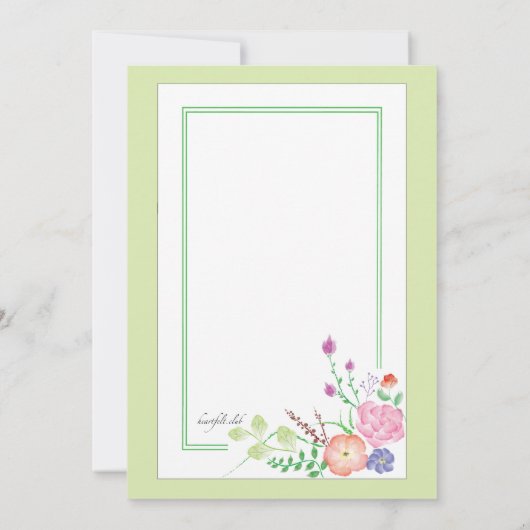 Invitation Floral Corners (Dos)