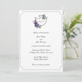 Invitation Floral Crest (Debout devant)